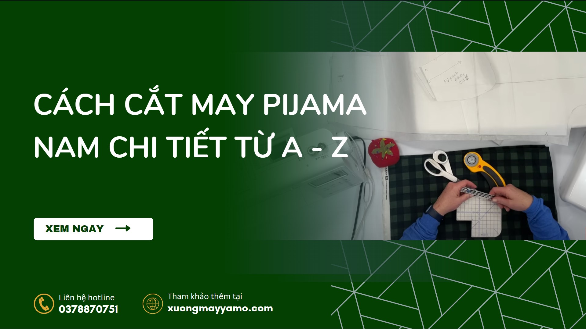 cách cắt may pijama nam