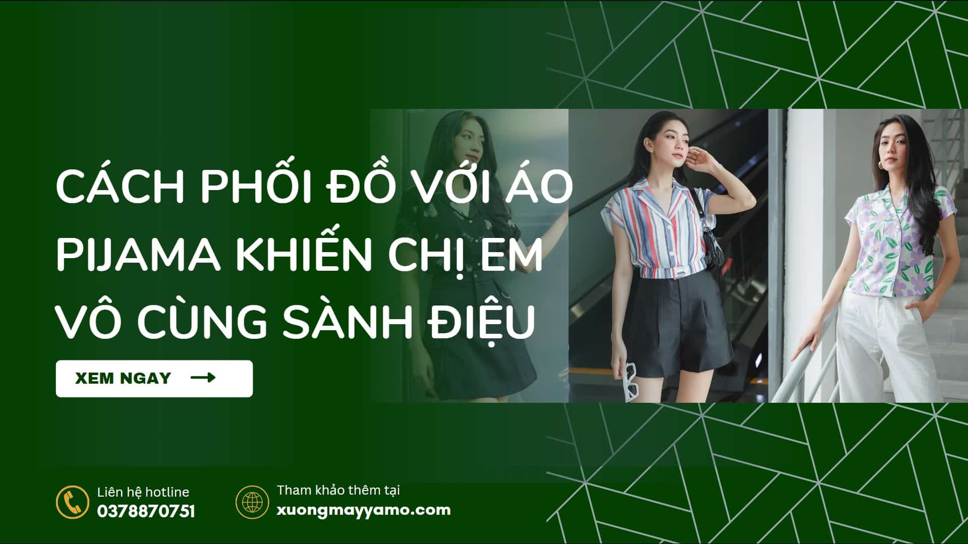cách phối đồ với áo pijama