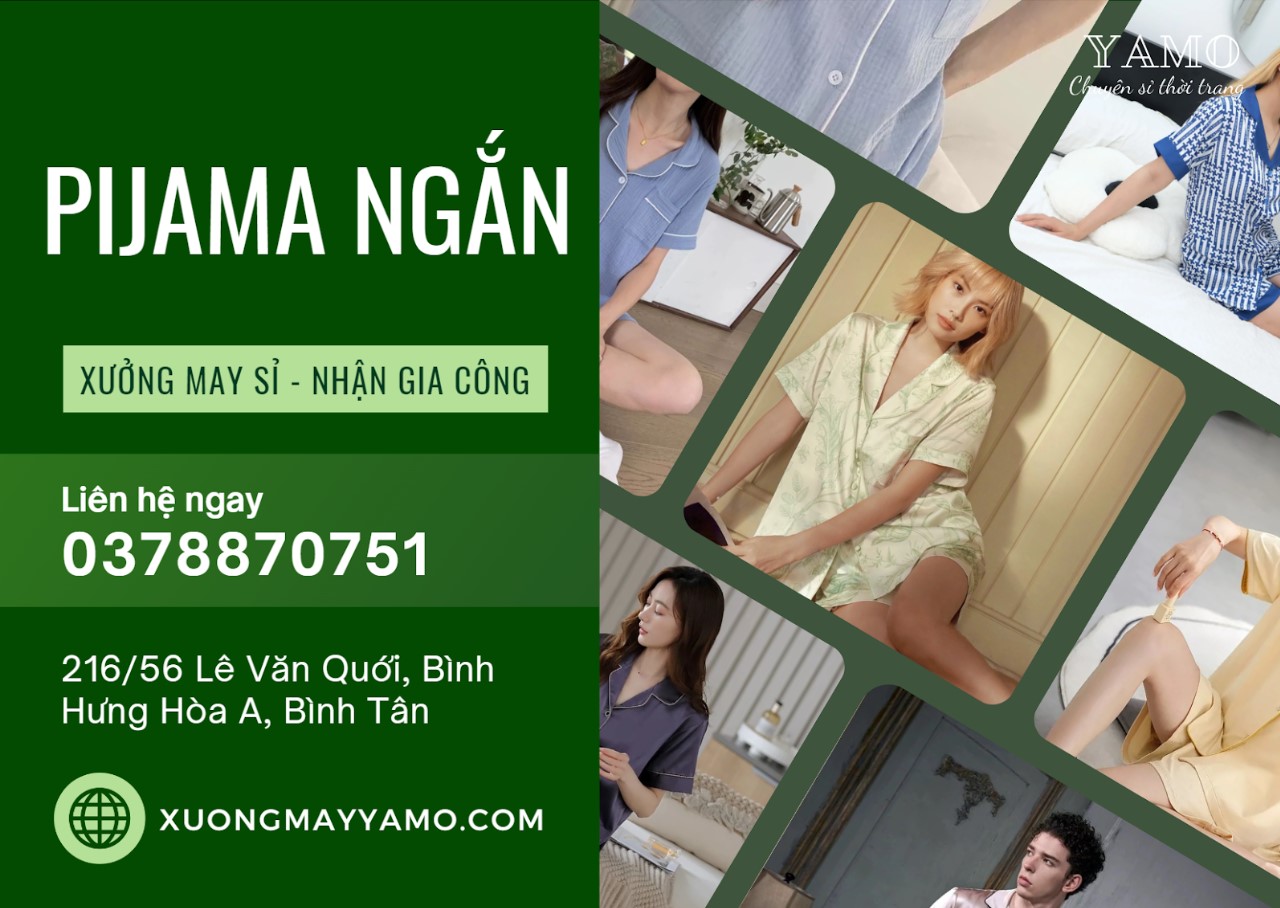 Xưởng chuyên sỉ - may pijama tay ngắn