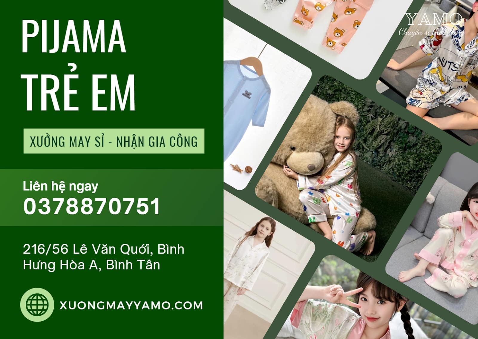 đồ bộ pijama trẻ em giá sỉ