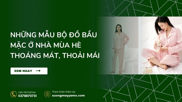 bộ đồ bầu mặc ở nhà mùa hè