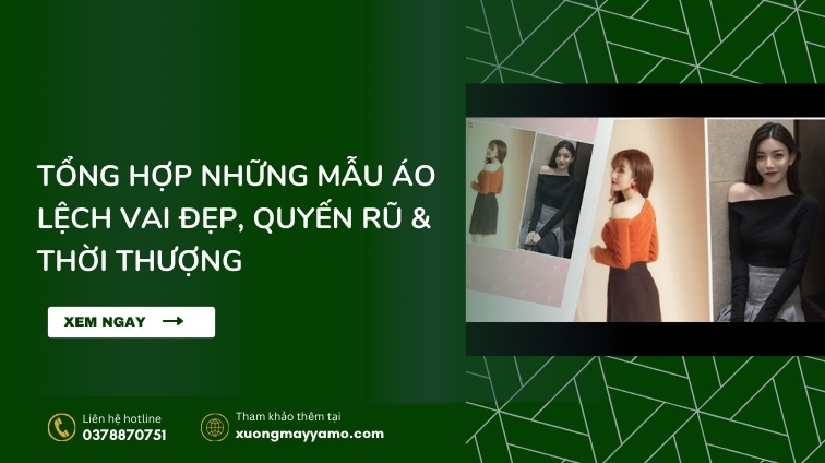 những mẫu áo lệch vai đẹp